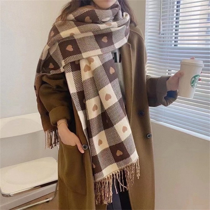 

Classic Brand Designer Silk Scarves Scarf Man Women Long Neck Winter Wool Scarfs Design Cashmere Scarve Male Warm Plaid Cotton Shawl Wraps
