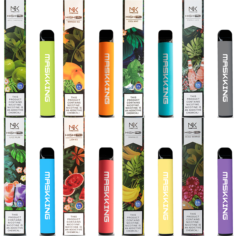 

Disposable Vape Maskking High Pro Disposables E Cigarettes Puffs 600mAh 3.5ml Pre-filled Cartridges Vapor Vapes pen mix flavors great price wholesale