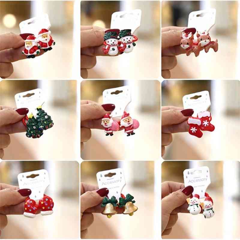 

Children's accessories headdress cartoon head Christmas series girl's hair rope color baby rubber band