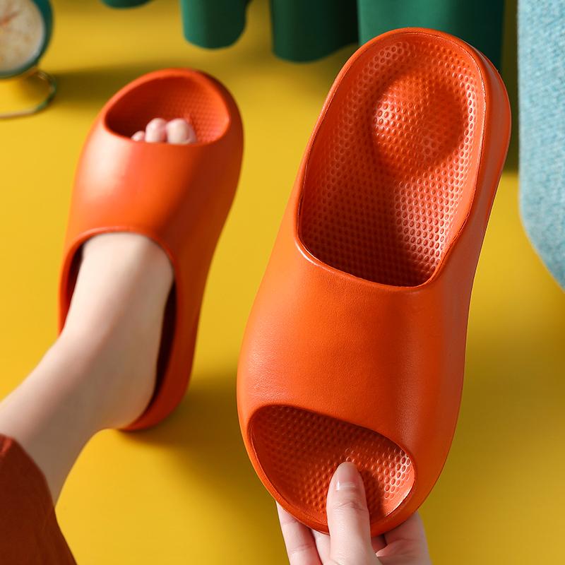 

Sandals Summer And Slippers Ladies Men's 2021 Indoor Outdoors Heightening Soft Bottom Bathroom, Black