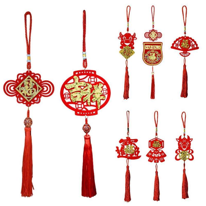 

1pcs/pack Chinese Year Decoration Pendant Non-woven Hanging Spring Festival Home Gift Sty L5F7 Decorative Objects & Figurines