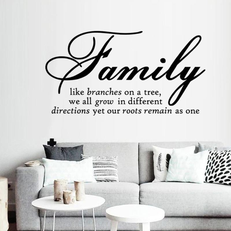 

Wall Stickers Family Like Branch English Rumors Home Decoration Living Room Bedroom Bedside Floor Wallpapers