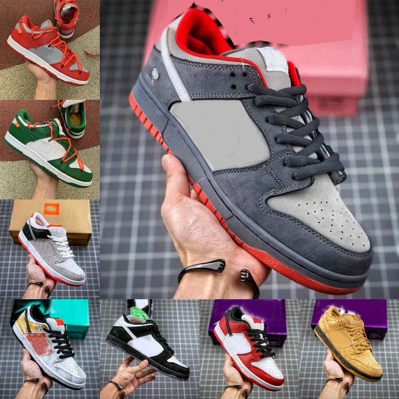 

2021 Top Quality Low Mens Womens Shoes Chunky Dunky Ben Jerry Cactus Jack Travis Scotts Platform Varsity Royal Purple Green Skateboard Sneakers, Dk1