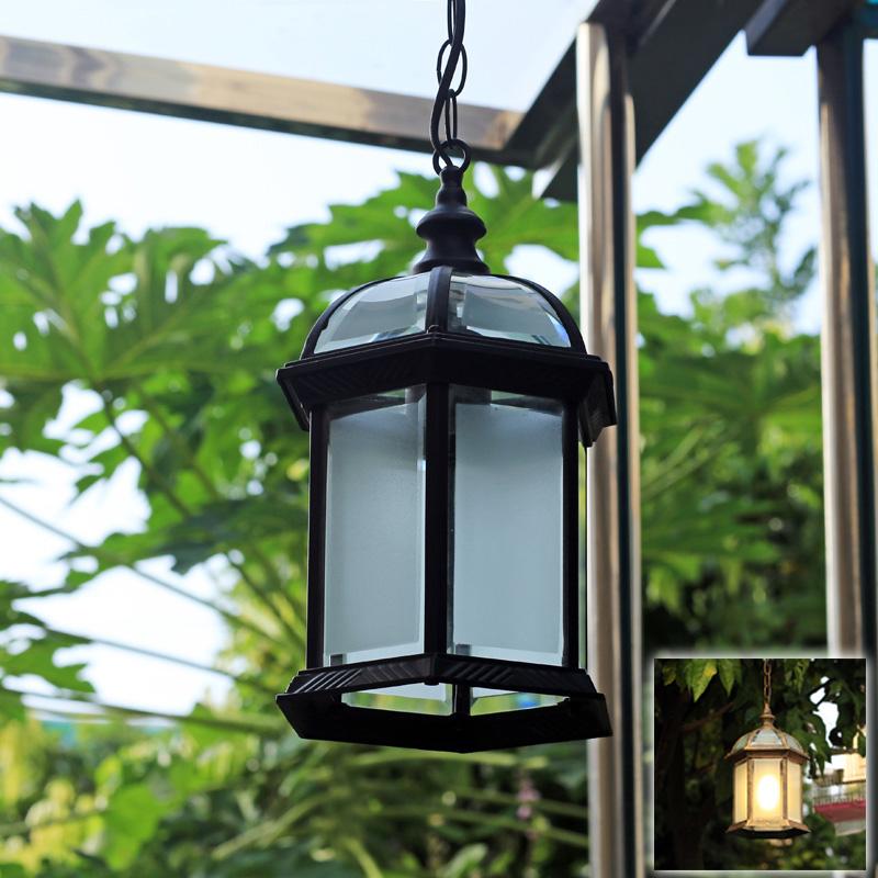 

Lawn Lamps Waterproof LED Pendant Birdcage Hanging Lamp Light European American Retro Vintage Classic Outdoor Chandelier
