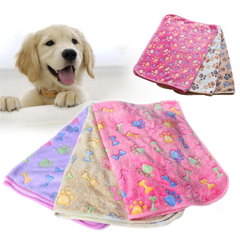 

Soft Coral Fleece Dog Cat Mats Warm Blankets Small Beds Sleeping Pet Supplies XS-L Kennels & Pens