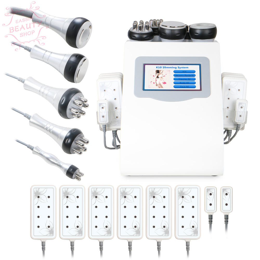 6 In 1 40K Ultrasonic Cavitation Slimming Weight Loss Machine Cellulite Removal RF Laser Vacuum