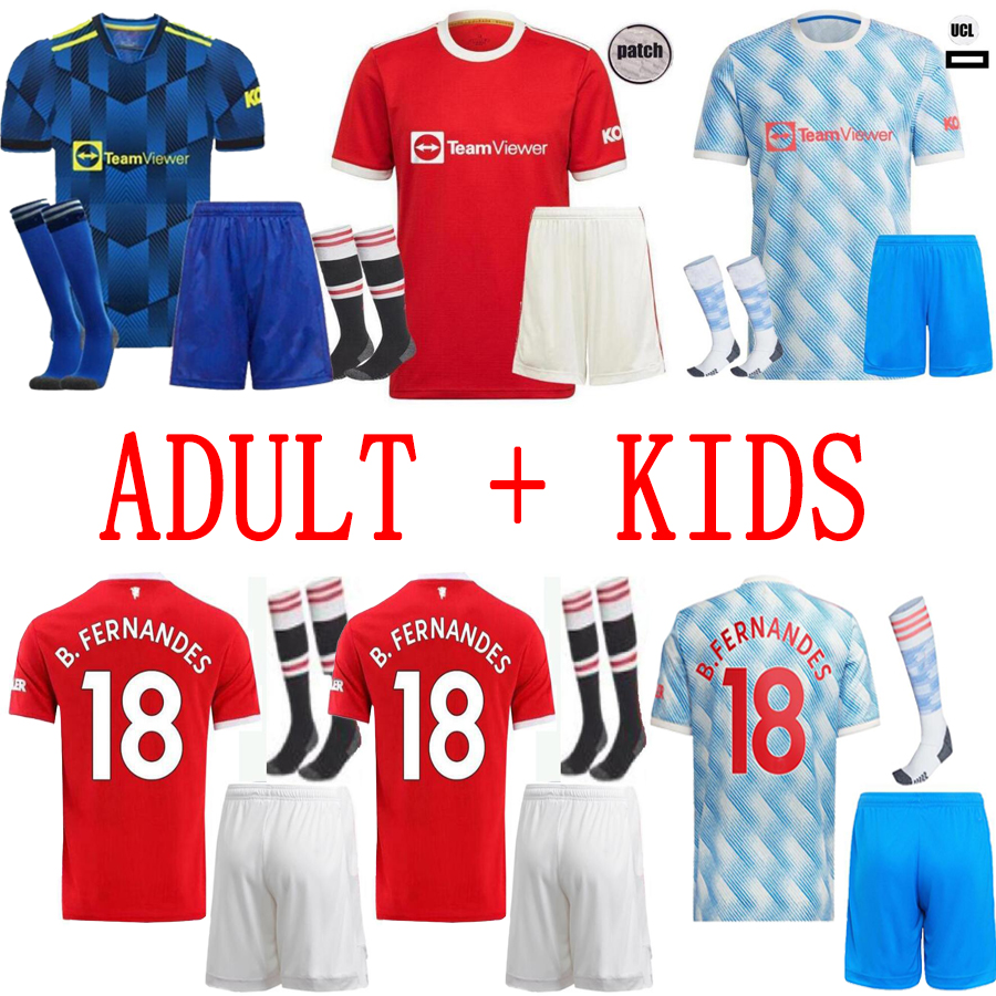 

POGBA #6 CAVANI #7 MARTIAL #9 RASHFORD #10 Manchester soccer jersey 2021 2022 UNITED CAVANI UTD VAN DE BEEK B. FERNANDES RASHFORD football shirt 21 22 man POGBA Size s-4xl, Multi