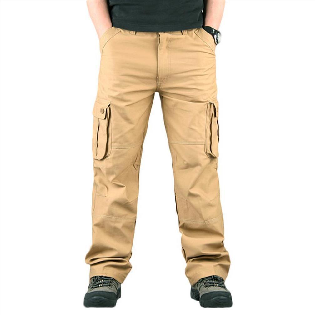 

casual solid color zipper multi women pants pockets sweatpants cargo long trousers sports fashion autumn outdoor, Black