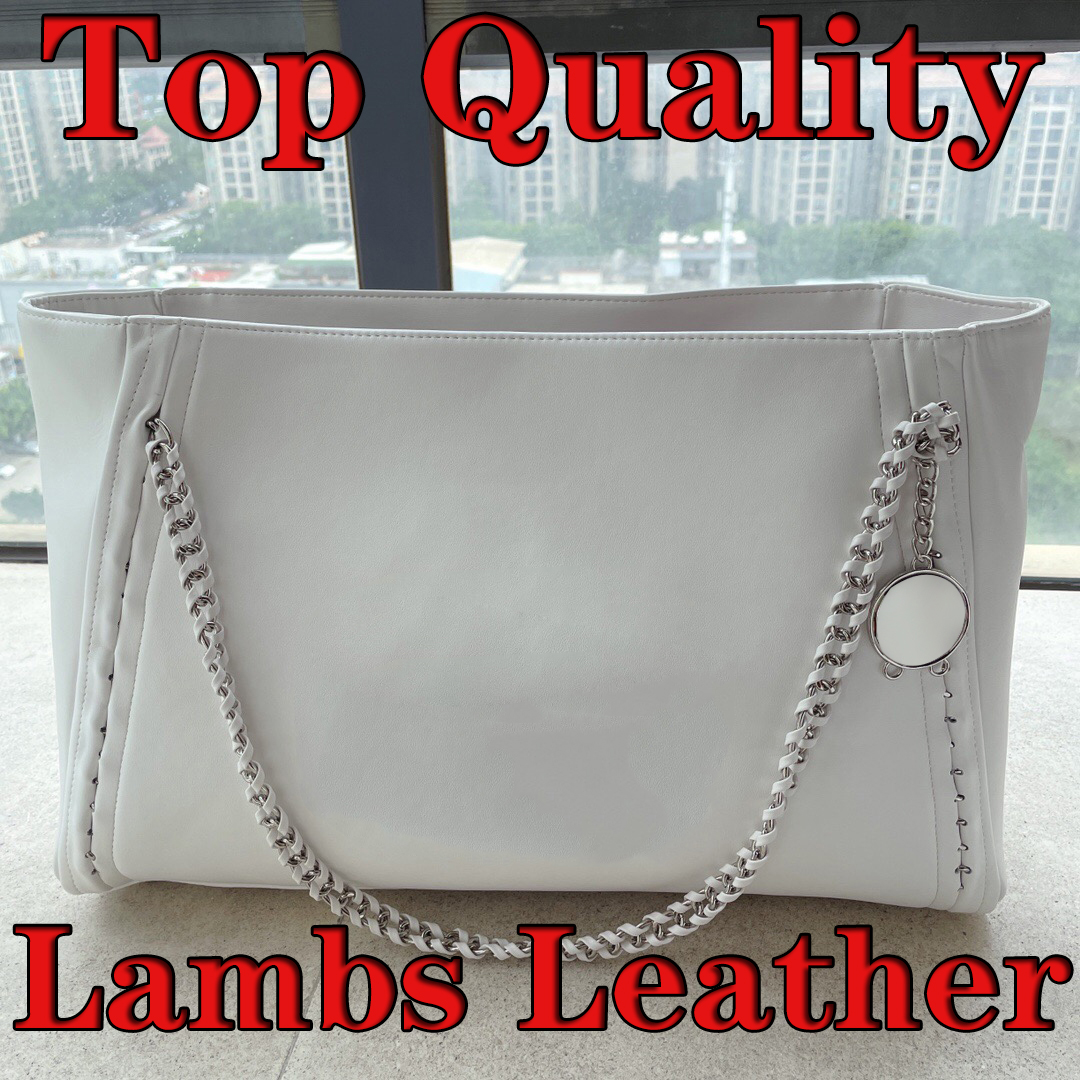 

2021 cowhide leather caviar 5A+ oversize totes bag classic brand luxury designs women handbags silver clutch fashion shoulder purse black, Top quality