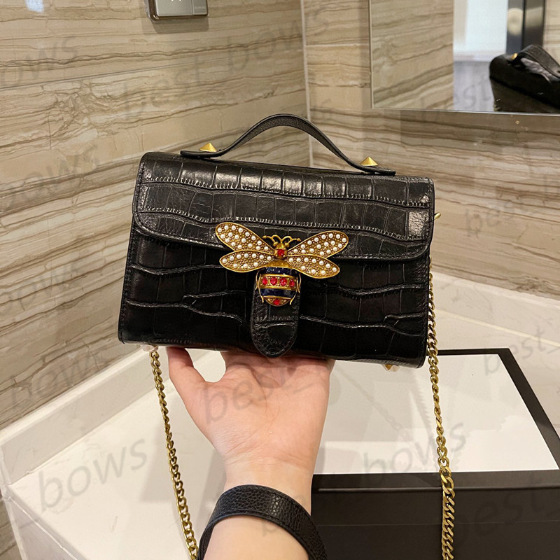 

2021 Ladies Clutch shoulder handbags Classic woman Crossbody Bag Purse top quality Genuine Leather chain Luxurys Designers square totes wallet messenger handbag, No bags