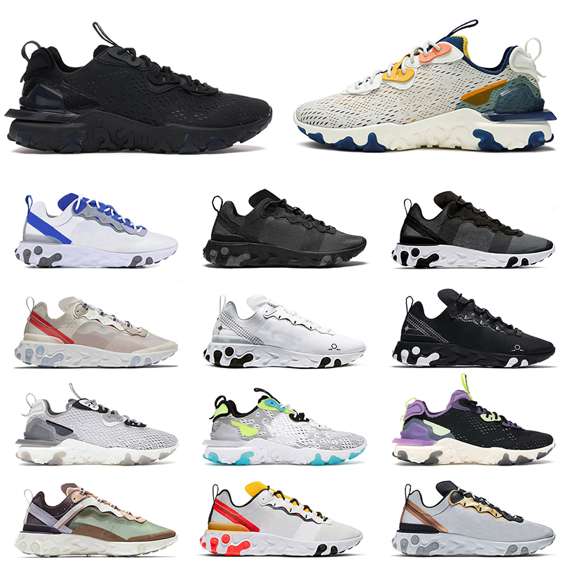 

2022 New Quality EPIC React Vision Element 55 87 Running Shoes Men Women Nlke Anthracite Honeycomb Worldwide Pack White Black Iridescent Sneakers Trainers Sports, 07 36-45 white iridescent