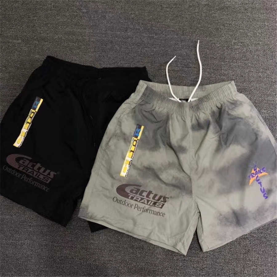 

Men's Shorts Travis Scott Cactus Jack Running Trails Women Hiphop Outdoor Marathon Beach Men 8GD8, White;black