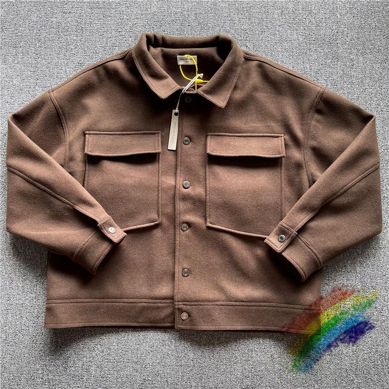 

Men's Jackets 2021FW Arnodefrance Fleece Varsity Jacket Men Women 1:1 High-Quality ADF Wool Embroidered Puffer Coats, Black;brown