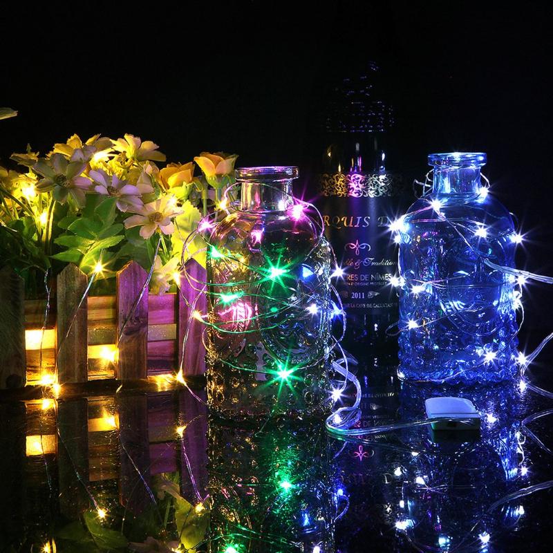 

Strings 9 Colors/set Decorative Led Copper Wire Lamp String Of Christmas And Wedding Button