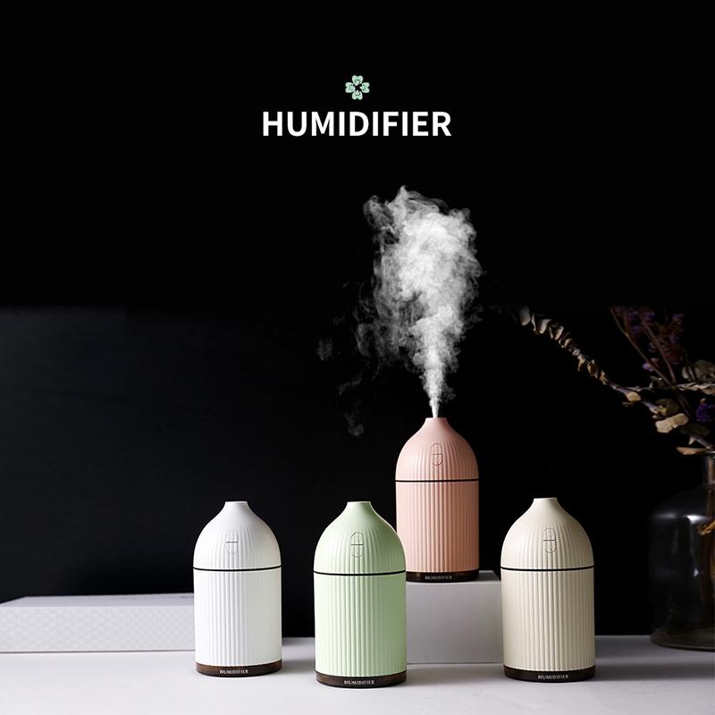 

Humidifiers 300ML Ultrasonic Air Humidifier Home Aroma Essential Oil Diffuser Fogger Water Mist Maker With Colorful LED Light