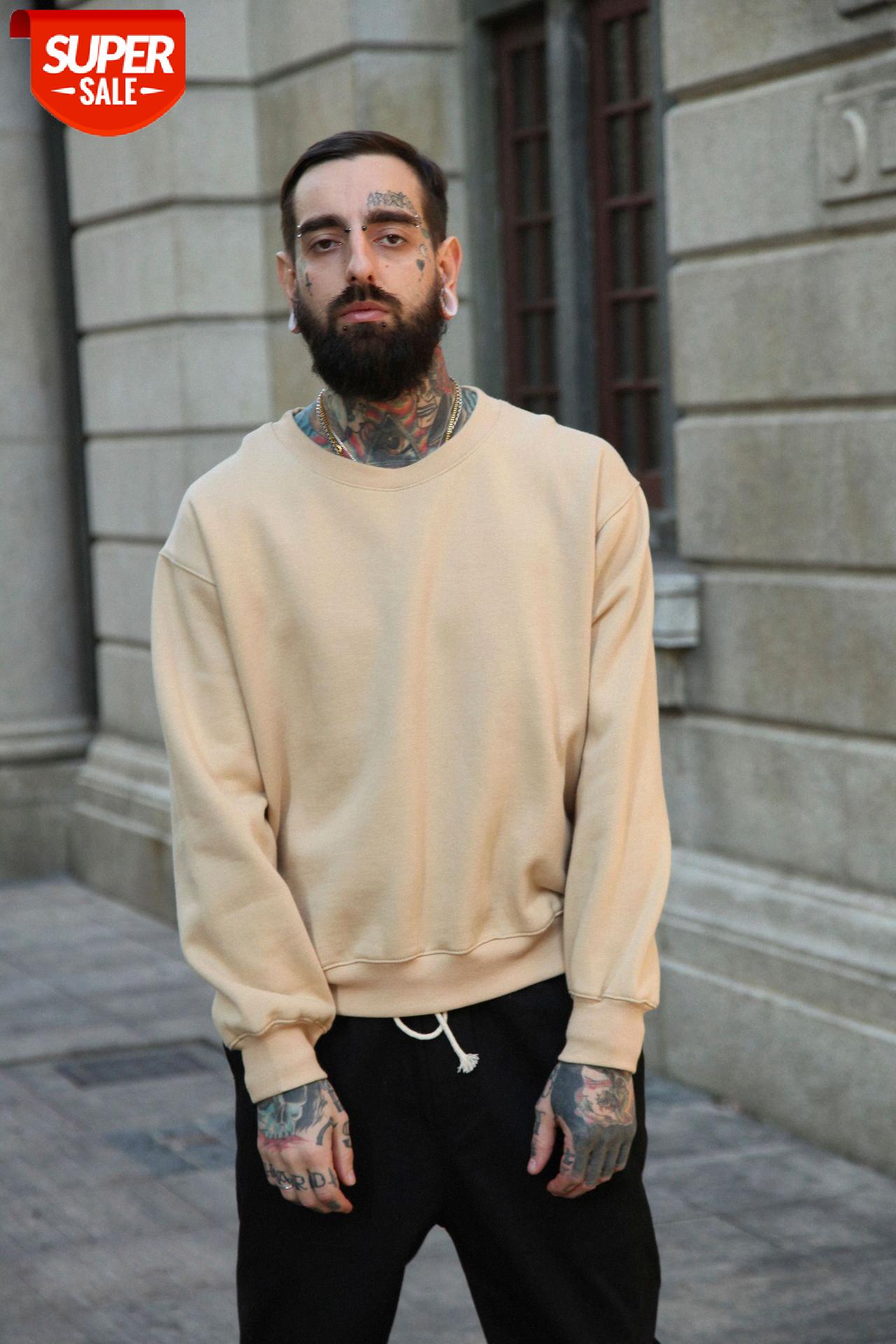 

Men's Sweatshirt Round Neck Pullover Oversize Camel Sweater #wc7B, Black