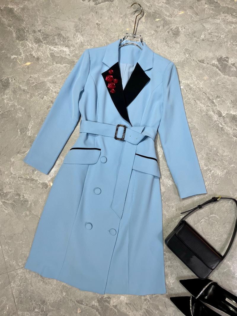 

Casual Dresses KJ11126 High Quality Fashion Women 2022 Spring Dress Luxury European Design Party Style, Black;gray