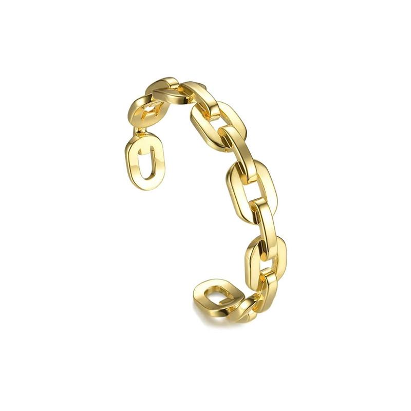 

Bangle Europe And The United States Small Design Personality Simple Metal Thick Chain Opening Adjustable Retro Cold Wind