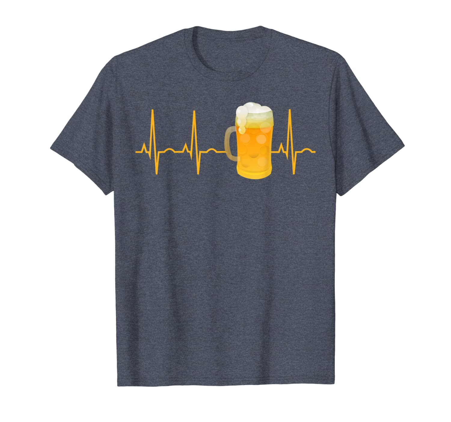 

beer lover gift shirt beer heartbeat t-shirt for men women, White;black