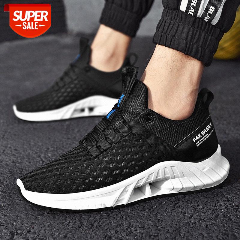 

summer men's fashion trend casual shoes student low cut breathable mesh sports running #yc4a