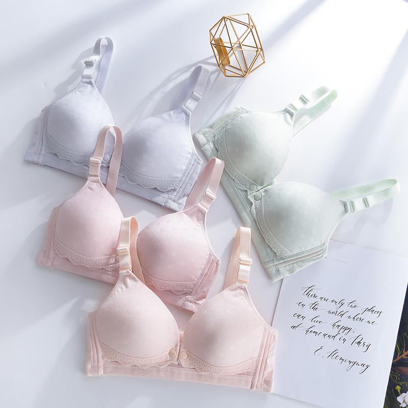 

Maternity Intimates Nursing Bra Women Nights Underwear Open Cup Breastfeeding Feeding Front Closure Clothes, White