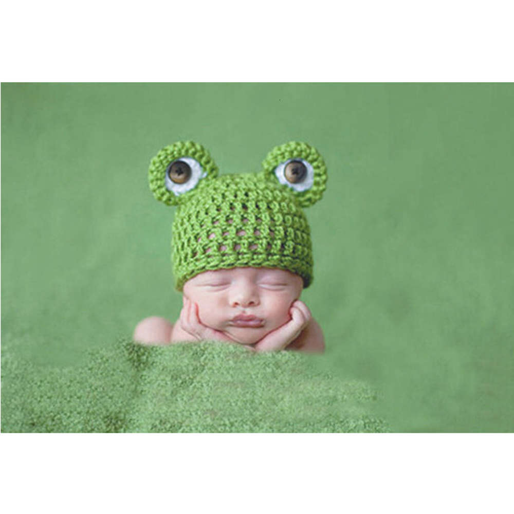 

Frog wool hat Handmade Baby Hat handmade 100 day boy and girl baby full moon, Yellow