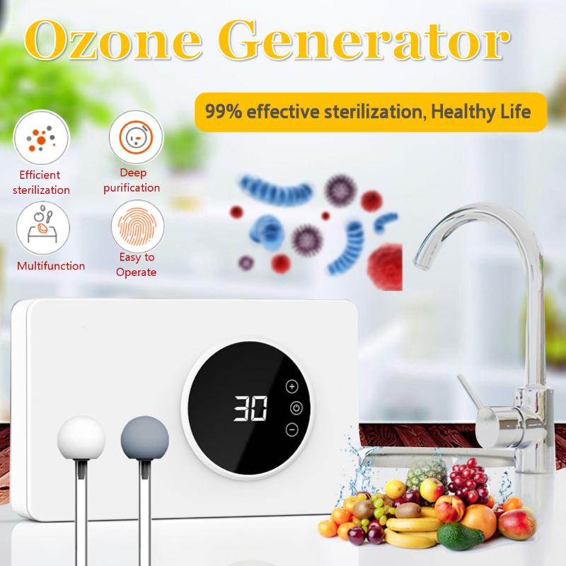 

Household Multifunctional Ozone Disinfection Machine Fruit Vegetable Sterilizer Air Purifier Timer US EU Plug Purifiers