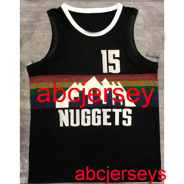 

Men' 15# Jokic 2020 black snow mountain basketball jersey -XXL Vest