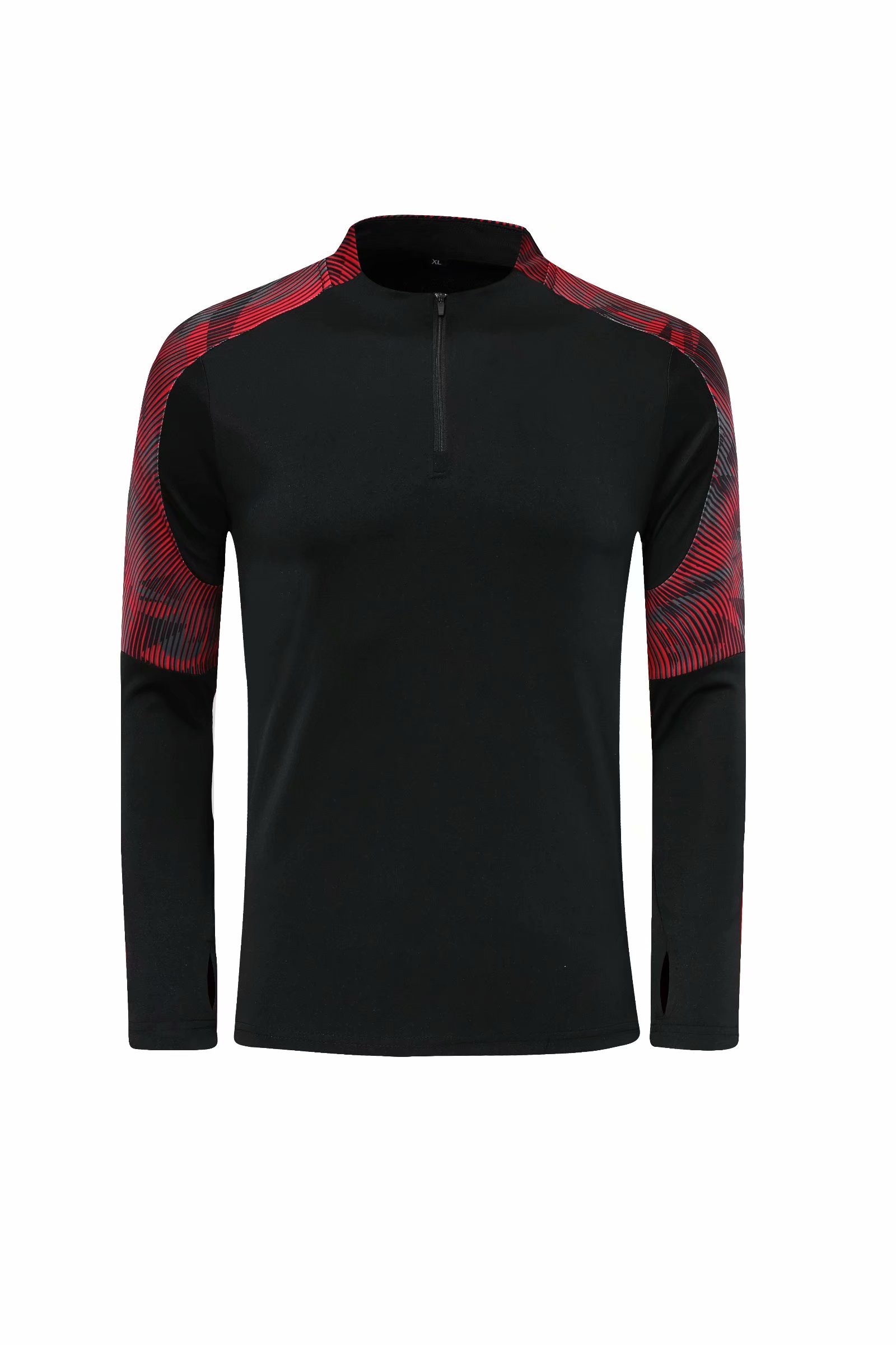 

#B16 Can be customized soccer Tracksuit Track kit running jacket chandal training suits sports wear And trousers, Black