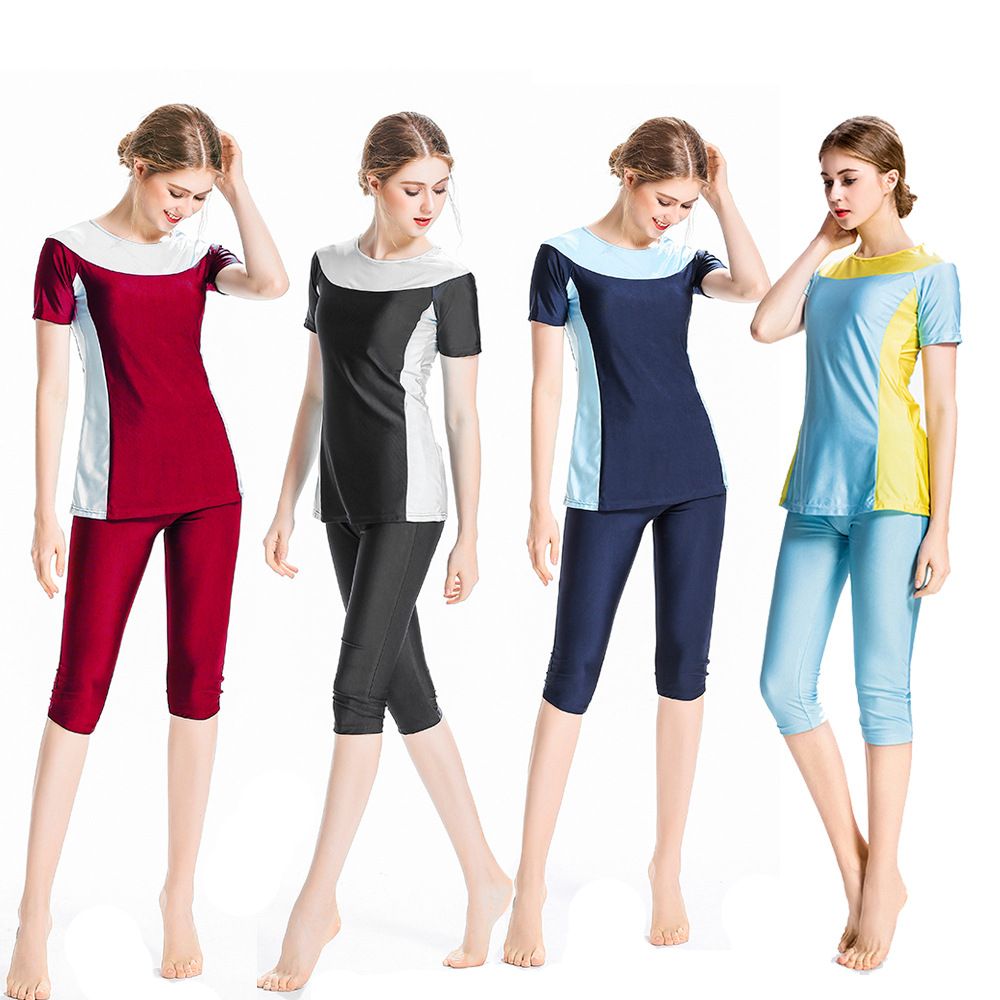 

Muslim Swimwear Modest Arabic Islamic Women Swim Wear Burkini Bathing Suit Swim Surf Wear Sport 2 Piece Plus Size Swimsuit