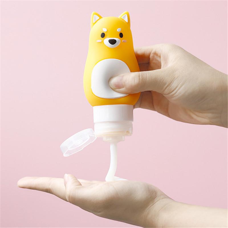 

Bathroom Accessories Soap Dispenser Multi-function Cartoon Animal Shape Portable Travel Cosmetics Bottled Squeeze Silicone Liquid