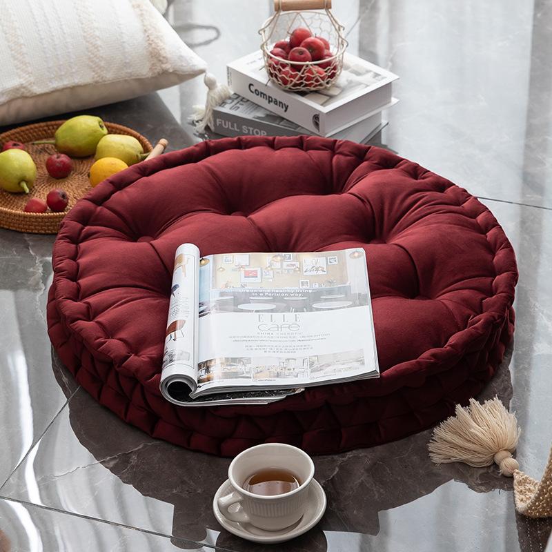 

Cushion/Decorative Pillow Nordic Style Simple Seat Cushion Thickened Warm BuPads Soft WashableTatami Mattress Breathable Backrest, Red