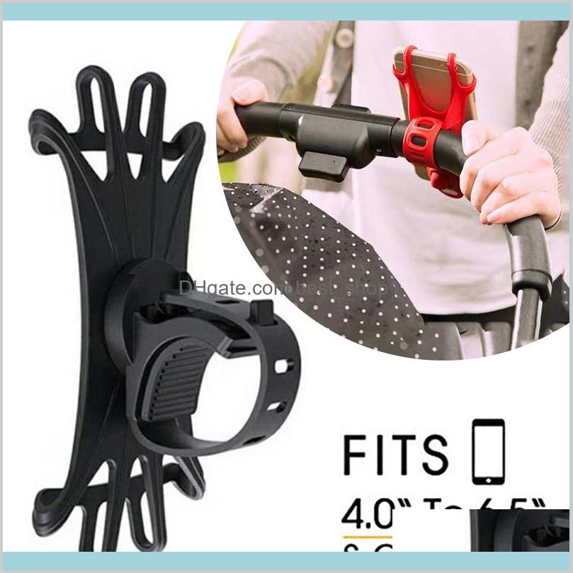 

Baby Stroller Accessories Mobile Phone Holder Rack Universal 360 Rotatable Pram Cart For Iphone Gps Device Kids Qbnnq