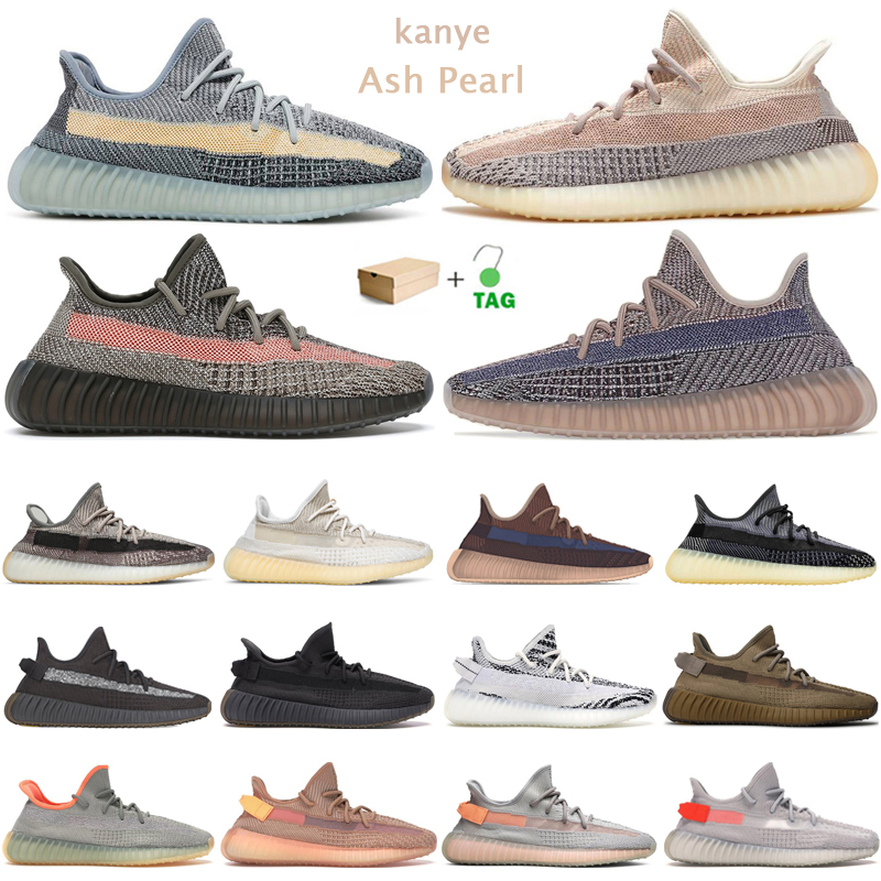 

2021 kanye men women running shoes Ash Blue Pearl Black Static Earth Cinder Desert Sage mens trainers outdoor sport sneakers with box, 10