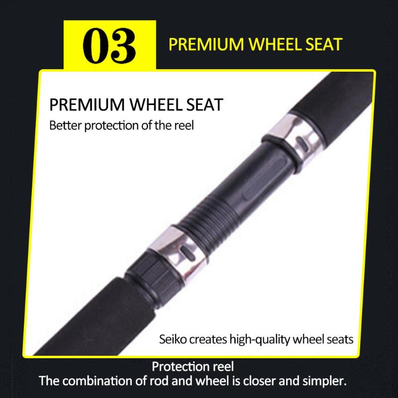 

Practical Fishing Rod Combo Fish Carbon Fiber Angler Sport Fisheries Outdoor Pole Durable Pond Lake Line 3.0 Boat Rods