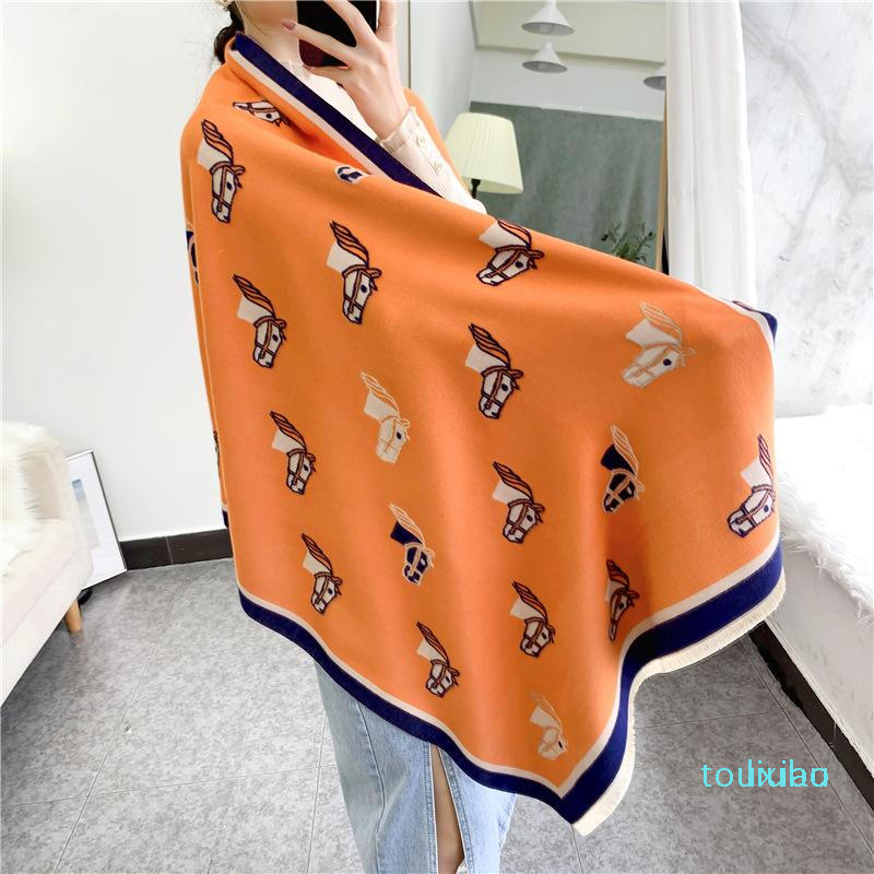 

Scarves Women Winter Scarf Cashmere Female Warm Stoles Pashmina Shawls And Wraps Thick Blanket Echarpe Ladies Bufanda 11