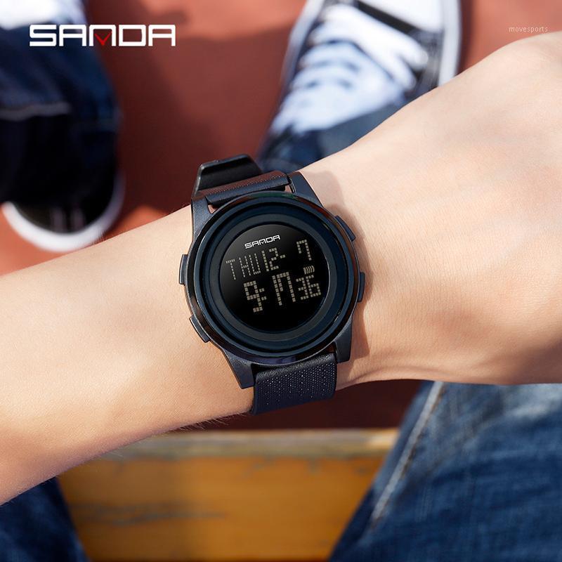 

Super Convenient Slim Sport Watch Men Top Electronic LED Digital Wrist Watches For Man Male Clock Military Wristwatches, Rose gold black