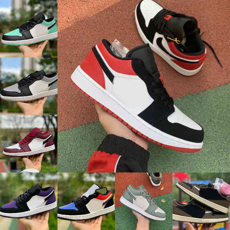 

2021 Low 1 1s University Blue Men Basketball Shoes Low x Travis Scottss Pass The Torch Black Toe Shadow Noble Red Game Royal Women Sneakers Mens Trainers, T011