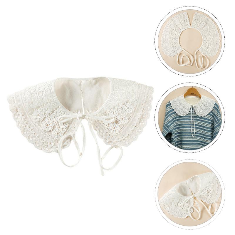 

Bow Ties 1Pc Embroidery Collar Lace Shirt Dress Neckline Clothing Accessory