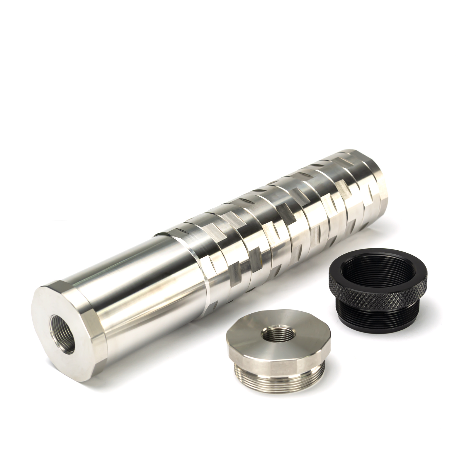 

7'L 1.5'' OD Dodecagonal Full 17-4 Stainless Steel Fuel Filter Modular Solvent Trap Cleaning kit Tube MST 1.375x24 Thread 5/8x24 1/2x28 Screw For Napa 4003 Wix 24003