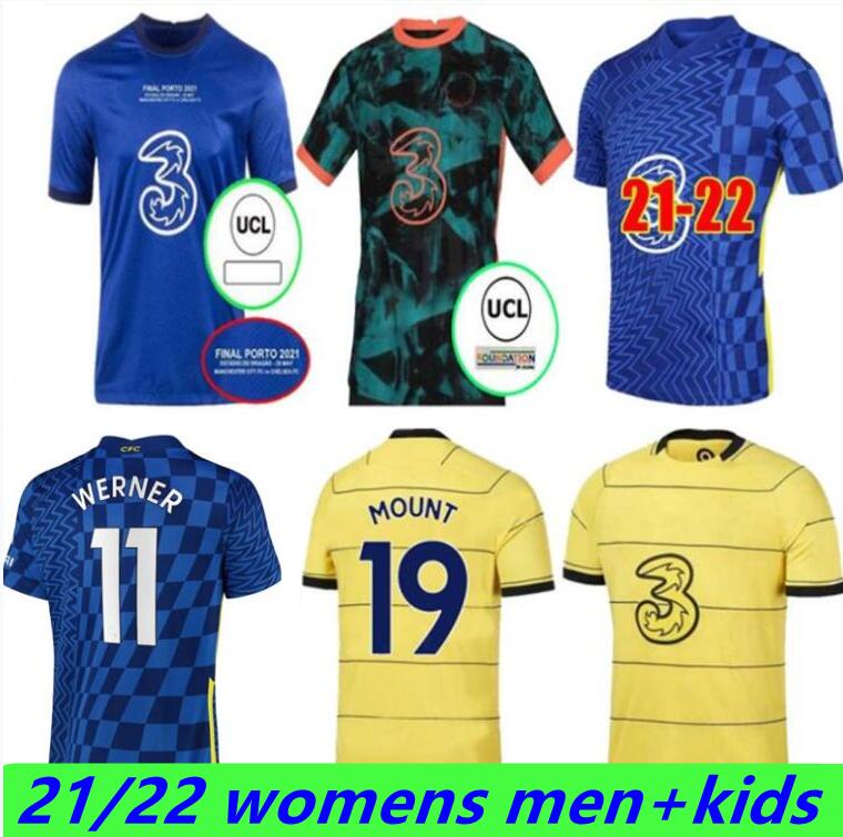 

CFC soccer jersey PULISIC ZIYECH HAVERTZ KANTE WERNER ABRAHAM CHILWELL MOUNT JORGINHO 2021 2022 GIROUD football shirt 21 22 home away thrid, Black;yellow