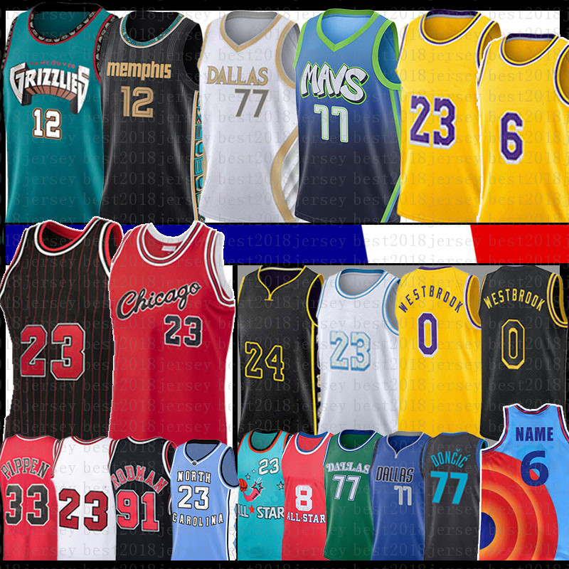 

Luka 77 Ja 12 Morant Doncic Russell 0 Westbrook Basketball Jersey Los 23 6 Angeles 8 Scottie Pippen Dennis Demar Rodman DeRozan Carmelo 7 Anthony 3 Davis Dirk Nowitzki