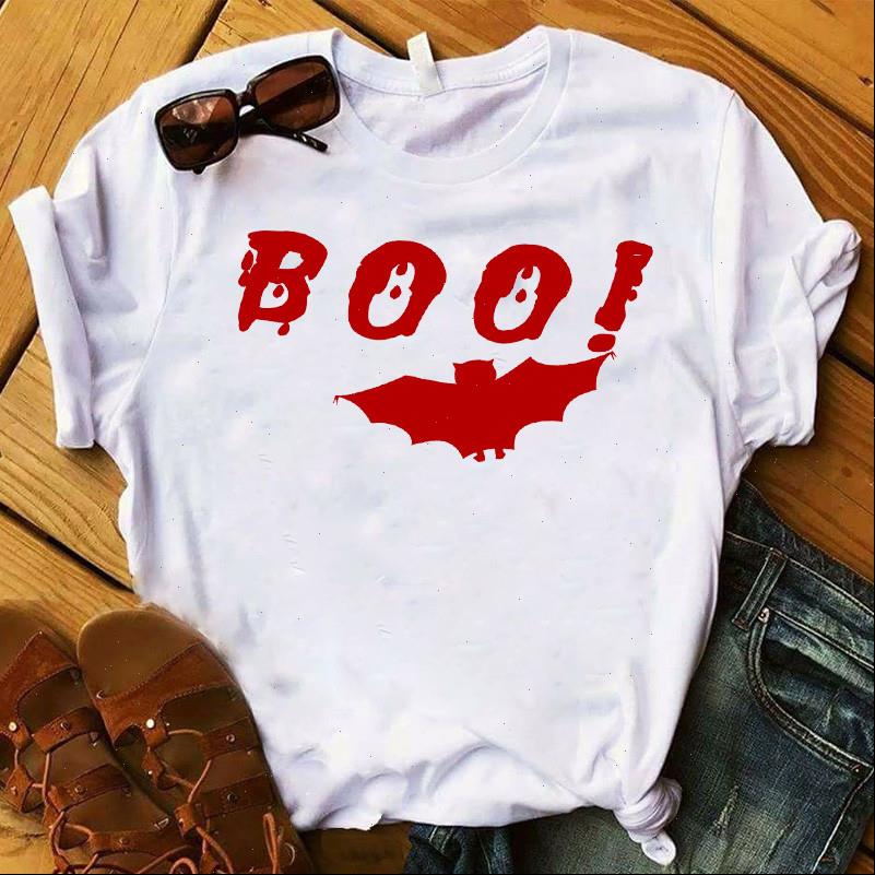 

womens graphic tees women t shirt harajuku funny cartoon print tee halloween summer fashion female o neck tshirts, White