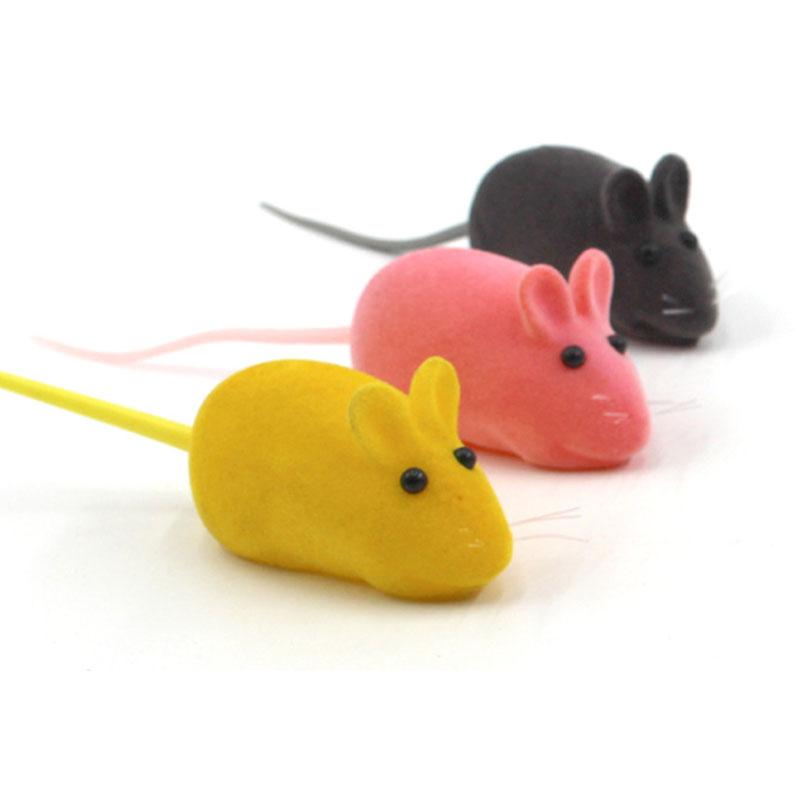 

Pet Cat Toy False Mouse Colorful Soft Funny Cute Little Mice Kitten Playing Toys HVR88
