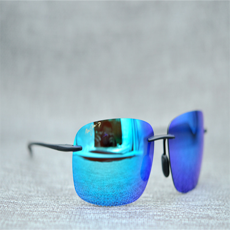

Breakwall 422-02 Polarized Gloss Black Rimless Frame Sunglasses
