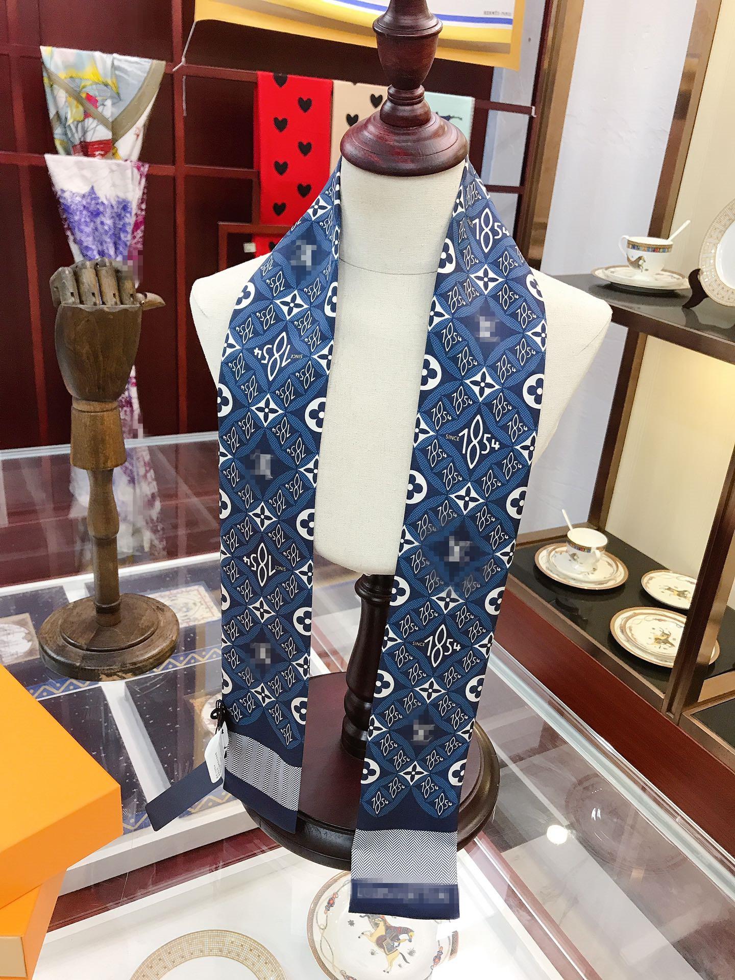 

new fashion brand designer Silk HANDBAG Bag scarf Headbands women silk scraves 100% Top grade silk bag scarf hair Bands size 120*8cm, Blue;gray