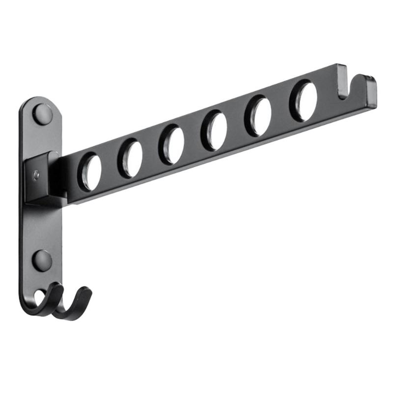 

Hangers & Racks 1 Set Clothes Hanger Holder Aluminum Alloy Wardrobe Organizer Bar