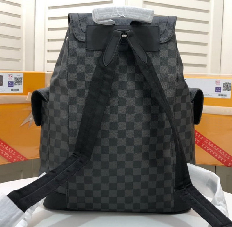 

Backpack Men Women handbags purses fashion Genuine Leather Plaid Backpacks High Quality 41x47x13cm Drop Shipping