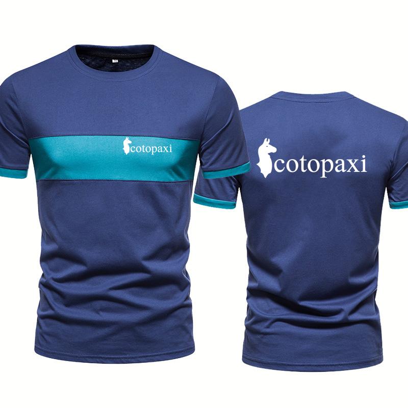 Men's T-Shirts 2021 Selling Cotopaxi Brand Shirt Mens Fashion Cotton England Style Summer Comfortable Put Together Men Delicate Print
