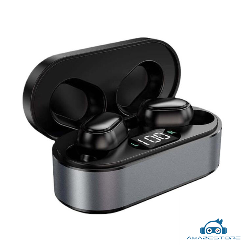 

Wireless earphones Chip Transparency Metal Rename JK1 earphone Wirless Charging Bluetooth Headphones Earbuds two Generation, White